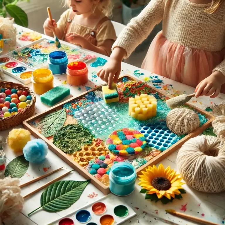 Pinte e Toque: Como Fazer Pintura com Texturas para Crianças na Primeira Infância