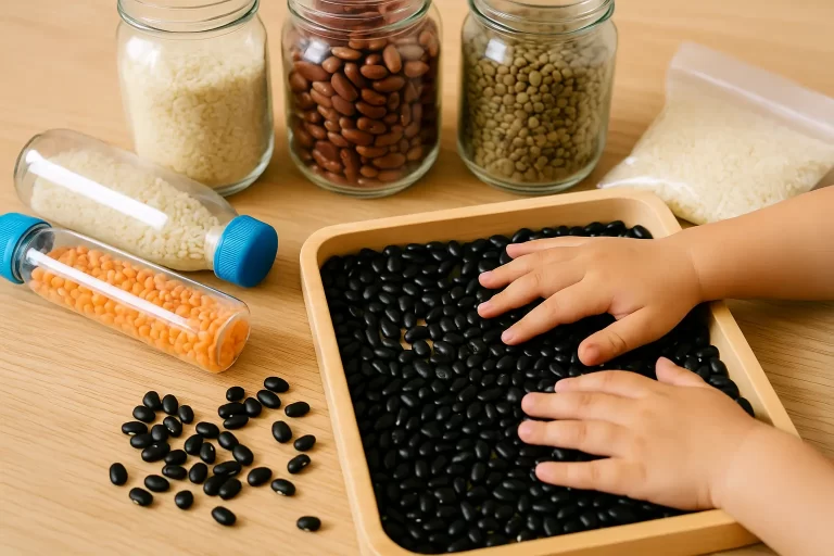O Poder dos Grãos: Usando Arroz, Feijão e Lentilha para Criar Brinquedos Táteis