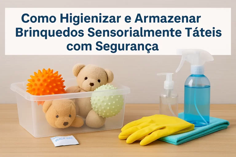 Como Higienizar e Armazenar Brinquedos Sensorialmente Táteis com Segurança