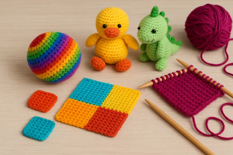 Brinquedos de Crochê e Tricô: Estímulo Tátil que Incentiva Criatividade